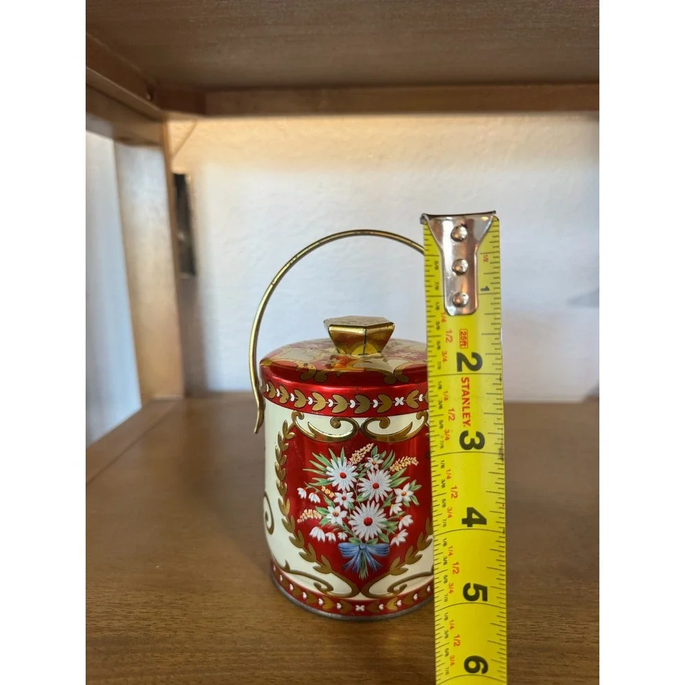 Vintage Murray-Allen Arabia Imported Quality Confections Tin Container‎